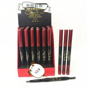 歐美彩妝爆款小M自動(dòng)旋轉(zhuǎn)雙頭眉筆OEM代加工