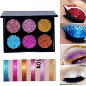 6色亮片閃粉眼影