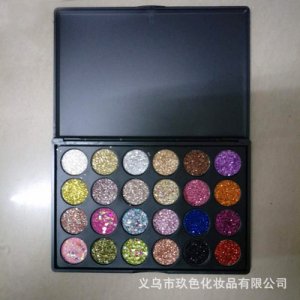 獨(dú)角獸24色亮片眼影OEM代加工