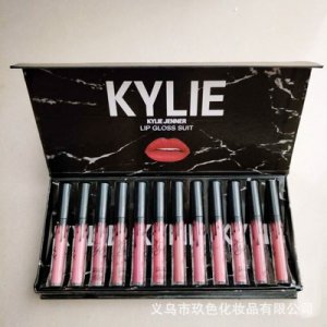 kylie12支大理石唇彩貼牌定制代加工