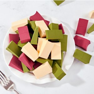 三角24切親水性非乳膠粉撲OEM/ODM代加工