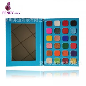 24色藍色眼影盤貼牌定制代加工