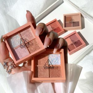 MAFFICK/瑪菲可 新品四色4宮格眼影貼牌定制代加工