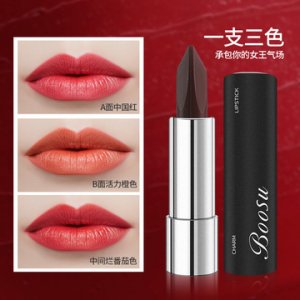 抖音爆款兩面三色口紅貼牌定制代加工