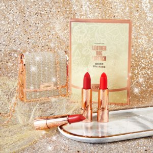 抖音爆款 LINNSZ琳妝蕾絲柔霧皮包口紅代加工貼牌OEM/ODM