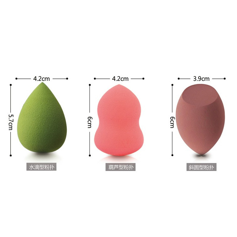 葫蘆水滴斜切不吃粉海綿粉撲貼牌OEM/ODM