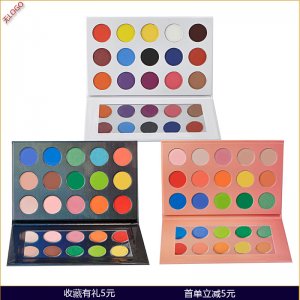 外貿(mào)新款15孔眼影盤貼牌OEM/ODM