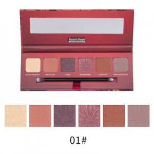 歐美時尚夏日風情6色珠光眼影盤貼牌OEM/ODM