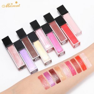 外貿(mào)彩妝爆款濕潤(rùn)珠光金蔥唇彩唇釉貼牌定制代加工