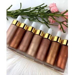 7色高光提亮眼部臉部美妝修容粉底液貼牌定制代加工