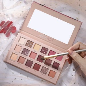 18色沙漠玫瑰獨(dú)角獸偏光眼影代加工貼牌OEM/ODM