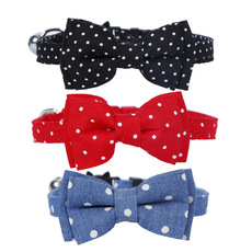 波點(diǎn)棉布寵物貓狗項(xiàng)圈OEM/ODM代加工