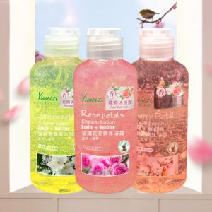 滋養(yǎng)清潔肌膚花瓣沐浴露