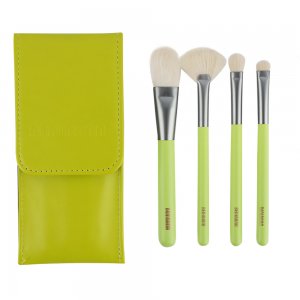 四支綠云旅行化妝刷套裝OEM/ODM定制代加工