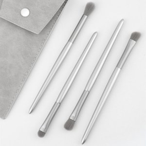 銀色眼部化妝刷套裝貼牌定制代加工