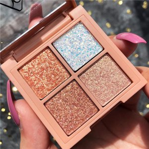 GUICAMI迷你四宮格4色眼影盤代加工貼牌OEM/ODM