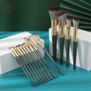 14支綠云化妝刷套可OEM/ODM代工