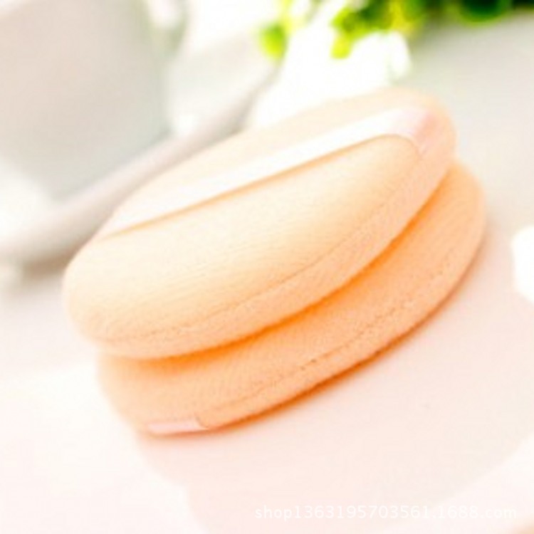 圓形緞帶手勾干粉撲代加工貼牌OEM/ODM