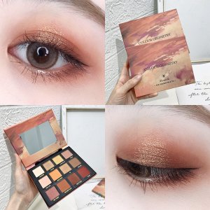 十二色晚霞眼影盤貼牌OEM/ODM