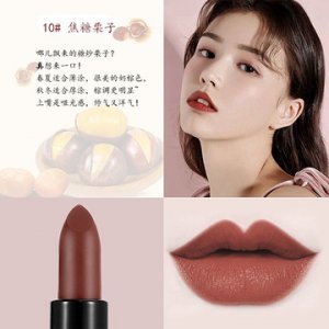 minfei絲絨按壓吃土色啞光口紅貼牌定制代加工