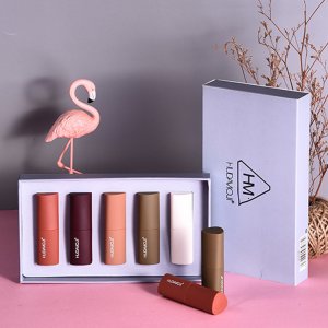 HUDA口紅套裝禮盒化妝品慕斯絲絨霧面防水不掉色啞光口紅貼牌OEM/ODM