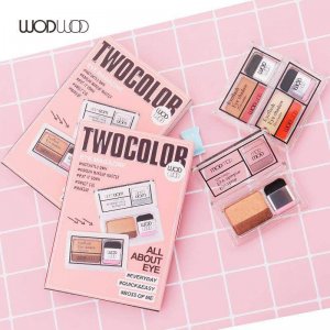 WODWOD雙層雙色漸變?nèi)唆~姬眼影貼牌定制代加工