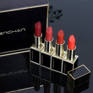 雀臣黑金管口紅套裝持久水潤保濕唇膏不掉色貼牌OEM/ODM