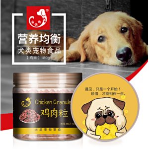 倍優(yōu)寵寵物零食狗糧雞肉粒180gOEM/ODM定制代加工