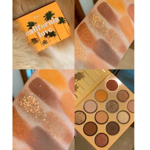 卡拉平替泡泡眼影盤(pán)ins超火閃粉珠光加州摯愛(ài)大地色眼影OEM代加工