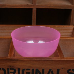 中號 粉色透明塑料碗OEM/ODM定制代加工