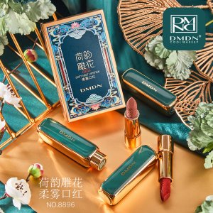 國風(fēng)雕花口紅貼牌定制代加工