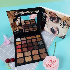 HUDA NEW不飛粉眼影盤代加工貼牌OEM/ODM