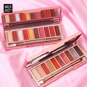 瑪可安迪閃鉆10色眼影盤代加工貼牌OEM/ODM