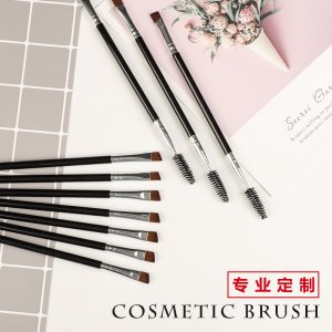 雙頭眉刷掃眉睫毛卷螺旋刷斜角眉粉刷筆OEM代加工