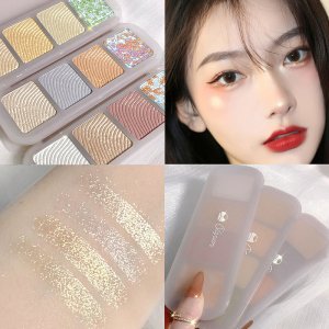 嬉媛栗子四色高光眼影貼牌OEM/ODM