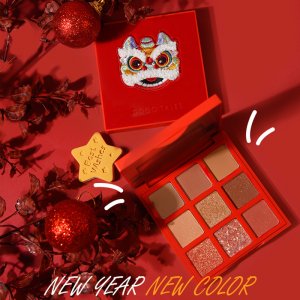 國(guó)貨彩妝戈戈舞亞麻刺繡9色眼影OEM/ODM定制代加工