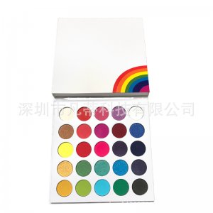 25色彩虹珠光啞光眼影貼牌OEM/ODM