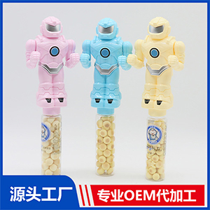 創(chuàng)意玩具零食 打拳機(jī)器人貼牌定制代加工