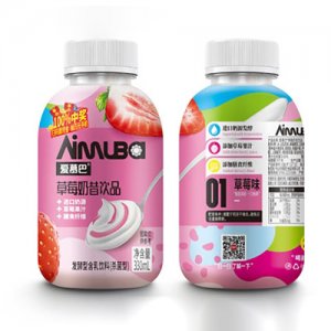 愛慕巴草莓奶昔飲品330mlOEM代加工