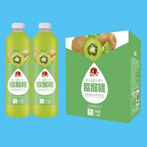 果園公舉益生菌復(fù)合果汁飲品獼猴桃味1.5LX6OEM代加工
