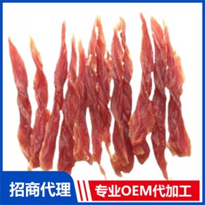 寵物軟鴨肉扭條貼牌定制代加工