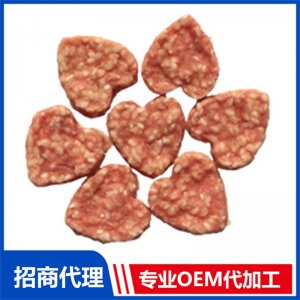 寵物心形雪花鴨肉片可OEM/ODM代工
