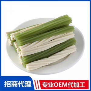 寵物雙色潔齒棒貼牌OEM/ODM