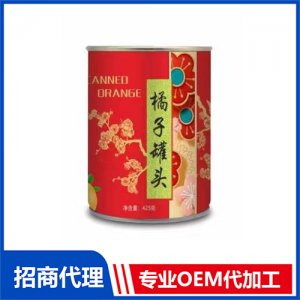 升升園橘子罐頭 425克罐裝水果罐頭OEM貼牌 罐頭代工源頭廠家