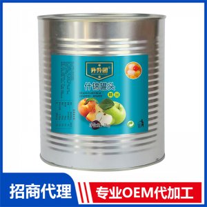 升升園什錦罐頭3kg 水果罐頭OEM/ODM貼牌 罐頭代工源頭廠家