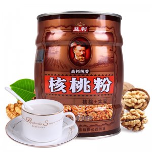 益利高鈣純核桃粉罐裝408g營養(yǎng)沖飲源頭工廠 五谷代餐粉核桃粉專業(yè)定制