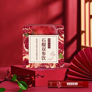 石榴雙參飲品OEM/ODM 人參紅參精華口服液貼牌定制 藥食同源本草發(fā)酵雙參飲專業(yè)定制