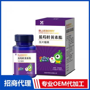 藍莓葉黃素壓片糖果OEM 咀嚼片代加工廠家