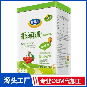 果潤(rùn)清固體飲料鐵盒裝OEM/ODM貼牌代工