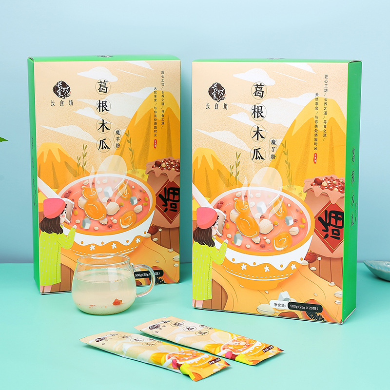 葛根木瓜魔芋粉貼牌代加工,一站式源頭代工工廠